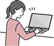 問い合わせする訪問者イメージ