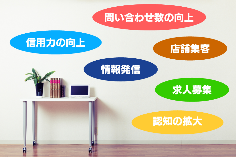 ホームページを作る目的