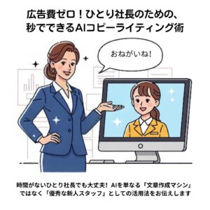 Podcast配信:広告費ゼロ!ひとり社長のためのAIコピーライティング術 この音声ブログシリーズを始めた経緯と、第1回「AIを「作業員」ではなく「新人スタッフ」として扱う」について