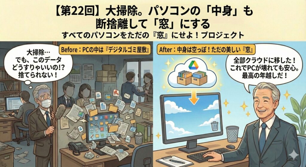 【第22回】大掃除。パソコンの「中身」も断捨離して窓にする