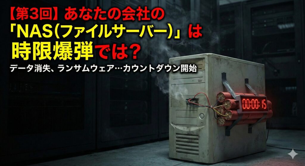 【第3回】あなたの会社の「NAS（ファイルサーバー）」は時限爆弾では？