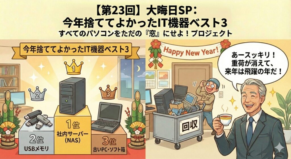 【第23回】大晦日SP：今年捨ててよかったIT機器ベスト3